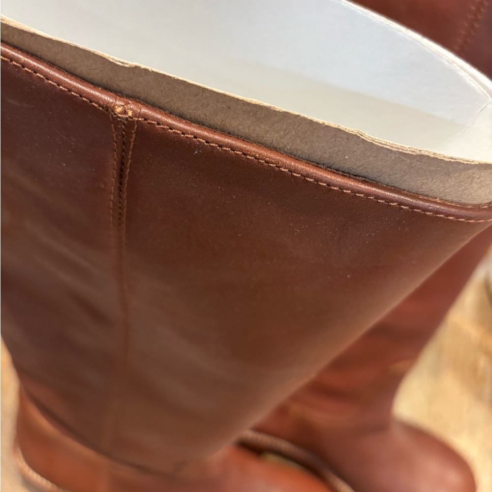 Steve Madden Riggs Brown Leather Boots - Picture 3 of 8